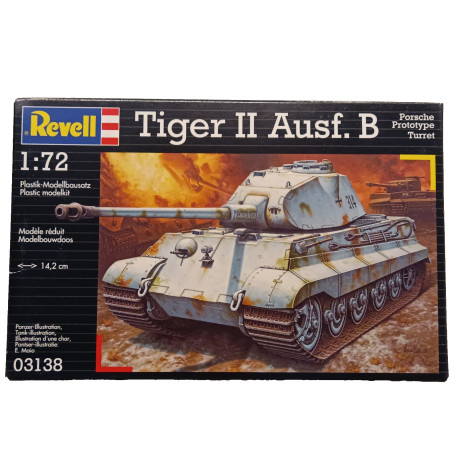 Tiger II Ausf. B Germany WWII Tank Plastic Model Kit 1/72 Revell 03138
