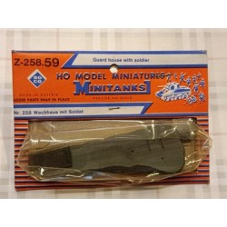 Military Guard House - Garitta e soldato - H0 Model Miniatures ROCO nr. Z-258.59