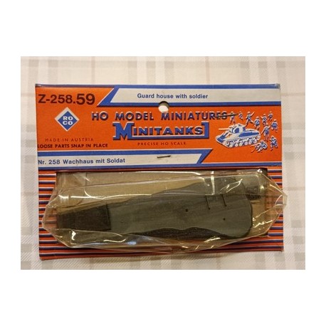 Military Guard House - Garitta e soldato - H0 Model Miniatures ROCO nr. Z-258.59
