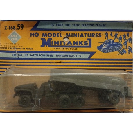 US Fuel Tractor Trailer 6 T. - H0 Model Miniatures ROCO nr. Z-168.59 DANNO