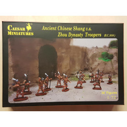 Ancient Chinese Shang Zhou Dinasty Troopers 34 Figures 1/72 Caesar 029 Soldatini