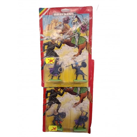 Britains - 2 x set 2 soldatini - Turchi Medievali  anni '70 (1976)