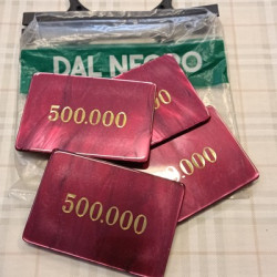 Sacchetto 4Fiches Chips Gettoni in acrilico rosso 500000 - Dal Negro