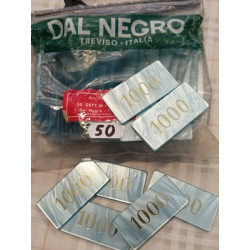 Sacchetto 50 Fiches Chips Gettoni in acrilico tipo Silk b  L.1000 - Dal Negro