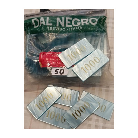 Sacchetto 50 Fiches Chips Gettoni in acrilico tipo Silk b  L.1000 - Dal Negro