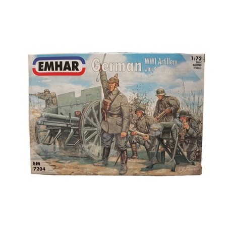 German WW1 Artillery Figures Soldiers  1/72 Cod 7204 Emhar