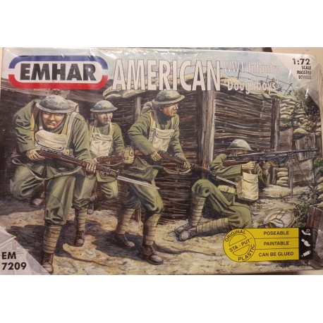 American WW1 Infantry Figures Soldiers  1/72 Cod 7209 Emhar