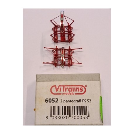 Vitrains 6052 Coppia di pantografi in metallo FS 52  H0 1:87