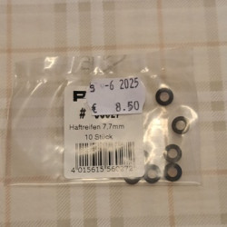 PIKO art.56027 Accessori - 10 pz. anelli aderenza 7.7 mm per Locomotori H0 1:87