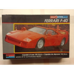 FERRARI F40 plastic model car kit 1/32 MONOGRAM (1065) snap tite