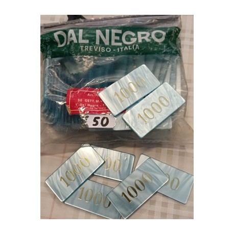 Sacchetto 50 Fiches Chips Gettoni in acrilico tipo Silk b  L.1000 - Dal Negro