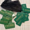 Sacchetto 20 Fiches Chips Gettoni in acrilico verde 10000- Dal Negro