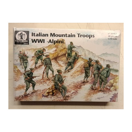 Italian Alpini Mountain Troops WW1 - 1/72 plastic figures AP057 PW1815 soldatini