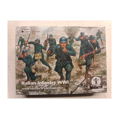 Italian Infantry WW1 1/72 plastic figures AP043 PW1815 soldatini