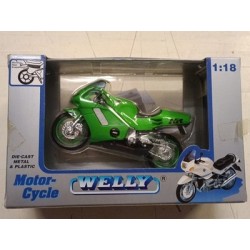Honda NR (verde) Die Cast Metal 1/18 Bike Welly