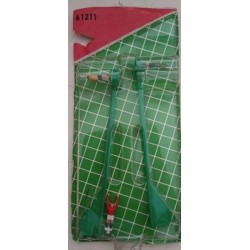 Set tre portieri con asta Subbuteo '80 + extra (leggere)
