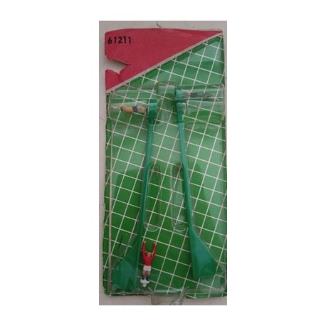 Set tre portieri con asta Subbuteo '80 + extra (leggere)