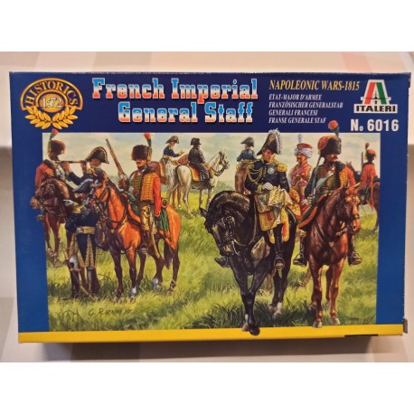 French Imperial General Staff Napoleone Figures 21 pcs. 1/72 N°6016 Italeri
