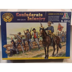 Confederate Infantry Sudisti ACW Figures 51 pcs. 1/72 N°6014 Italeri