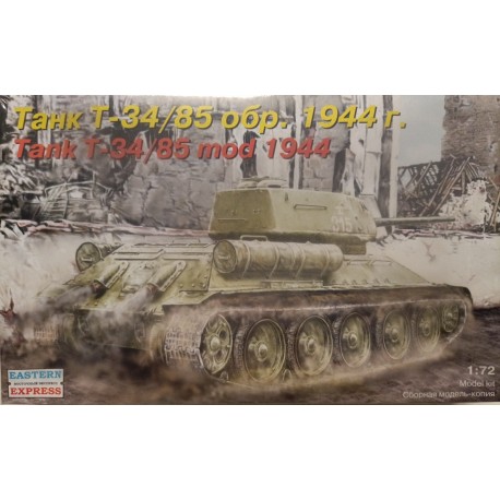 Russian T34/85 mod 44  WWII Plastic Model Kit Eastern 72055