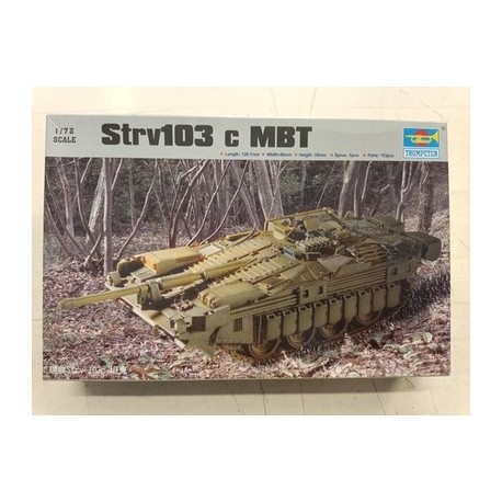 Modern Sweden Strv103 C MBT - Tank - Plastic Model Kit 1/72 - Trumpeter  7220
