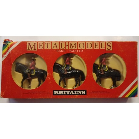 Britains Soldatini Metal Models Hand Painted - 3 Guardie a Cavallo Canadesi