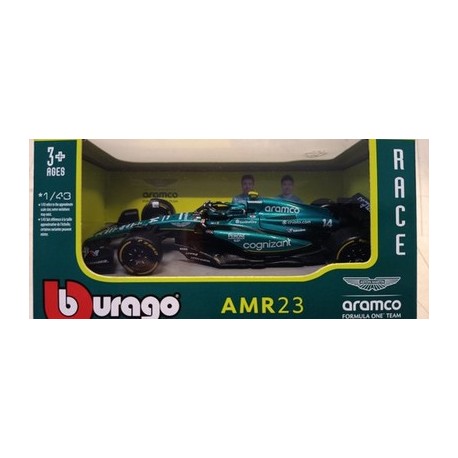 Aston Martin AMR23 n.14 F1 GP Auto Metal 1:43 Burago BBurago