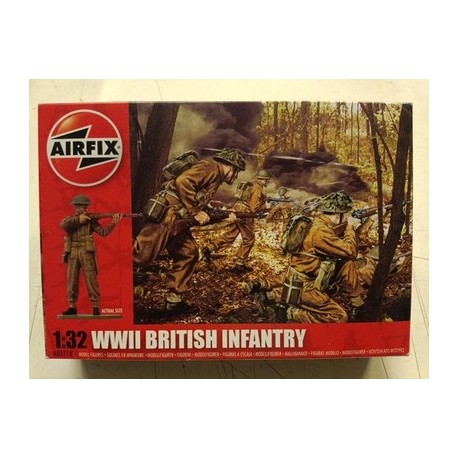 WWII British Infantry Scala 1/32 Soldatini Soldiers Airfix