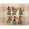 SOLDATINI BRITAINS DEETAIL 6 Indiani del West base tonda Made in Cina