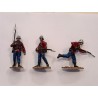 SOLDATINI 1/32 Tre Soldatini Coloniali Inglesi Dipinti A Mano Vintage Collezione