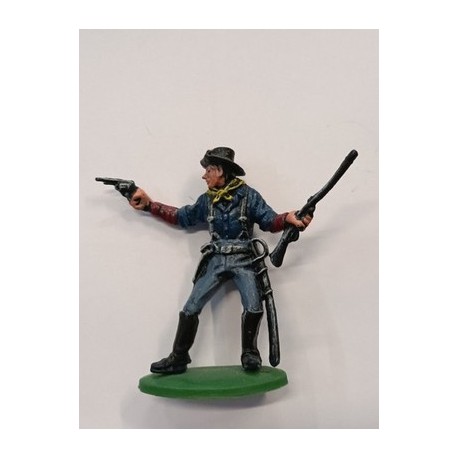 SOLDATINO BRITAINS Argentina  7th Cavalleria US a piedi con base in plastica 