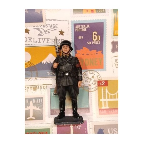 Fante Tedesco WW2 Uniforme Da Parata Nera Dipinto A Mano Scala 1/30 Ca