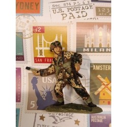 Fanteria Tedesca Elite 1944 - Ardenne WW2 1/32 SOLDATINO dipinto a mano Metallo