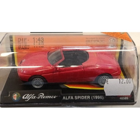 Alfa Romeo SPIDER 1996 ROSSO Die Cast Model 1/43 NEW RAY