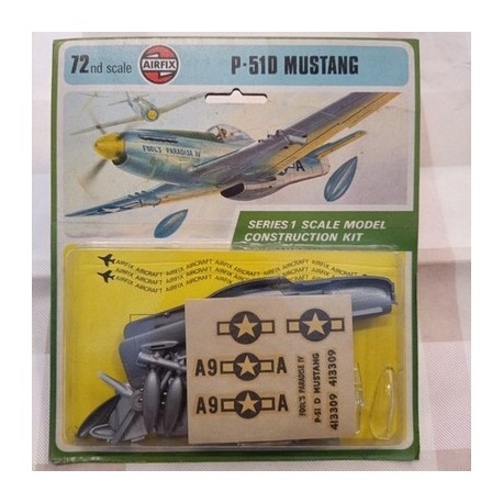 US P-51D Mustang WWII series 1 ed80 - Scala 1/72 Plastic Model Kit Airfix