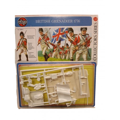 American Revolution British Grenadier Plastic Model Kit Airfix 54 mm.