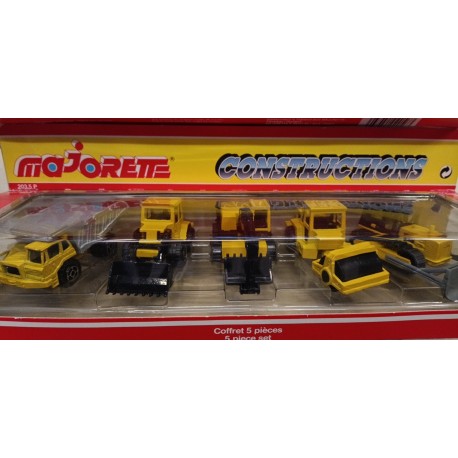 5 piece Set - 1/64 Constructions Set 203.5 P Majorette Vintage