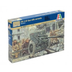 Russian Zis 3 AT & servants WWII Figures 12 Soldiers  2 Guns 1/72 N°6097 Italeri