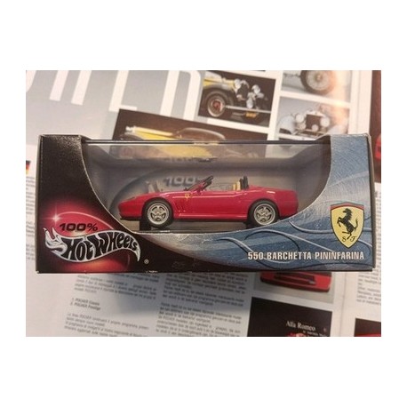 Ferrari 550 Barchetta Pininfarina Red 1/43 100%  Hot Wheels Mattel 29620