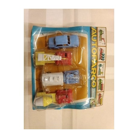 Giocattoli Vintage Made In Italy Marca CANE' '70 TRE CAMION E UN'AUTO 