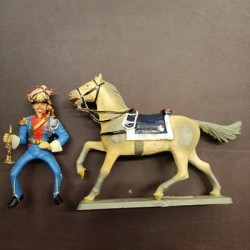 Starlux Trombettiere Ulani Francesi Napoleonici a Cavallo - 1/32 '70