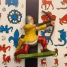 Britains Arciere medievale inginocchiato (giallo) Britains   Hong Kong '70