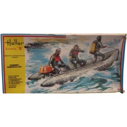 French Gendarmerie Hommes Grenouilles 1/35 Kit Heller Sommozzatori e Canotto 135
