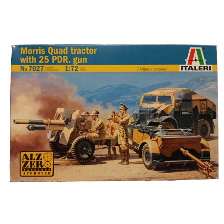 Morris Quad Tractor and 25pdr Gun 1:72 - 7027 - Italeri