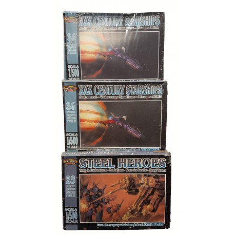 Nexus - Bundle Spazio  TREconfezioni STEEL HEROES e XXX Century Starships 1/500