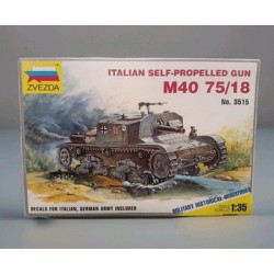 Italian M40 75/18 WWII Model Plastic Kit N° 3515 Scala 1/35 Zvezda
