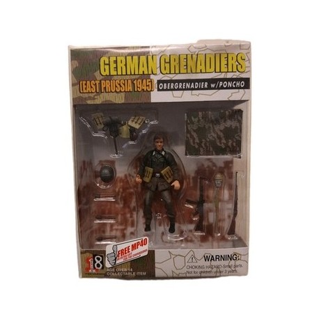German Obergrenadier W/ Poncho Prussia 45 AF Soldier 1:18 80004 Dragon
