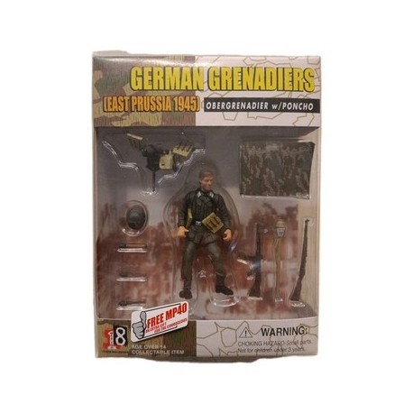 German Obergrenadier w/Poncho Prussia 45 Action Figure Soldier 1:18 80004 Dragon