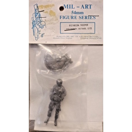 US Recon Trooper 1/9 Cav Vietnam 1970 Metal Soldier kit 54 mm 1:35 Mil-Art