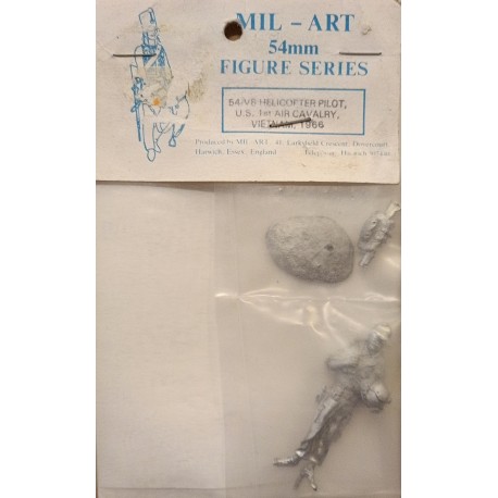 US Helicopter Pilot 1 Air Cav Vietnam 1966 Metal Soldier kit 54 mm 1:35 Mil-Art
